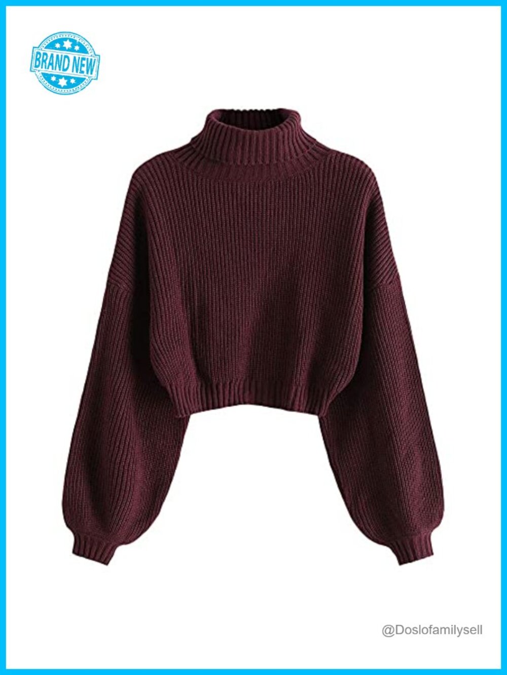 Womens Long Sleeve Cropped Sweater Knit Pullover Top Off Shoulder Batwing